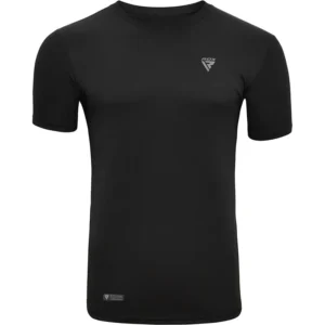 RDX T2 Black Gym T-Shirt - Sweat-Wicking Performance Training Top