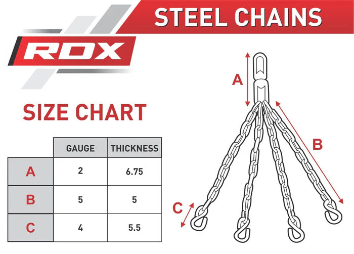 PC4-X1S.webp RDX X14 SWIVEL WITH 4 STEEL CHAINS S HOOK CONNECTORS FOR HANGING PUNCH BAG - Image 2