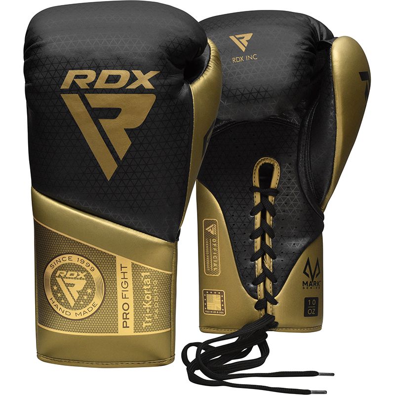 golden-korta-1-boxing-gloves_1__1_1_960x_crop_center.jpg RDX K1 Mark Pro Fight Boxing Gloves 10oz - Lace Up Design