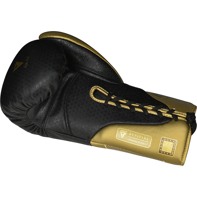 golden-korta-1-boxing-gloves_5__2_640x_crop_center.webp RDX K1 Mark Pro Fight Boxing Gloves 10oz - Lace Up Design - Image 3