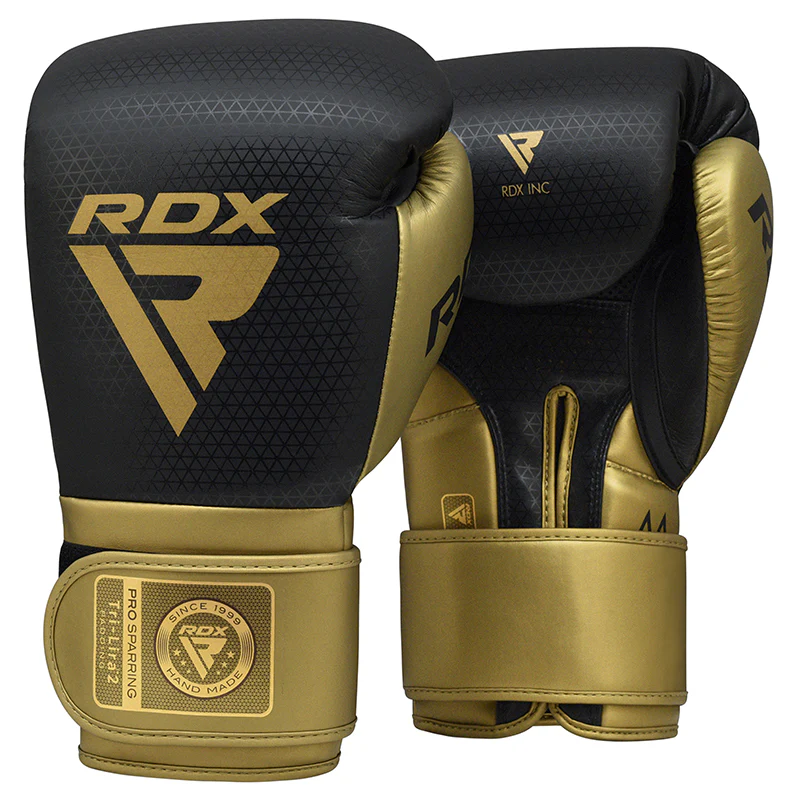 golden-tri-lira2-boxing-gloves_1_960x_crop_center.webp RDX L2 Mark Pro Sparring Boxing Gloves Hook and loop Black / Golden