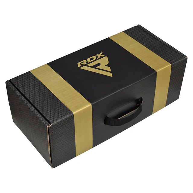 golden-tri-lira2-boxing-gloves_9_640x_crop_center-1.webp RDX L2 Mark Pro Sparring Boxing Gloves Hook and loop Black / Golden - Image 4