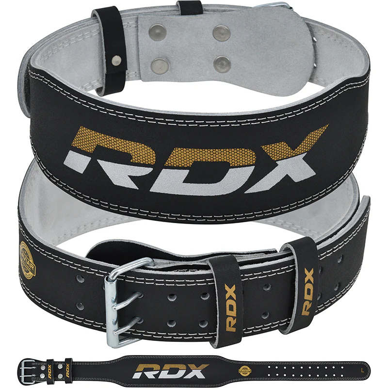 RDX 4 Inch Leather Weightlifting Gym Belt - Image 2