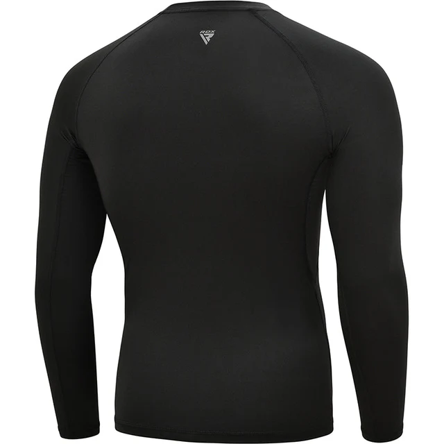 rdx_t15_long_sleeve_black_rash_guard_2_ddc9a907-4f6e-4f46-a009-b2fbed73fd4d_640x_crop_center.webp RDX T15 Long Sleeve Rash Guard Black - Compression Training Top - Image 2