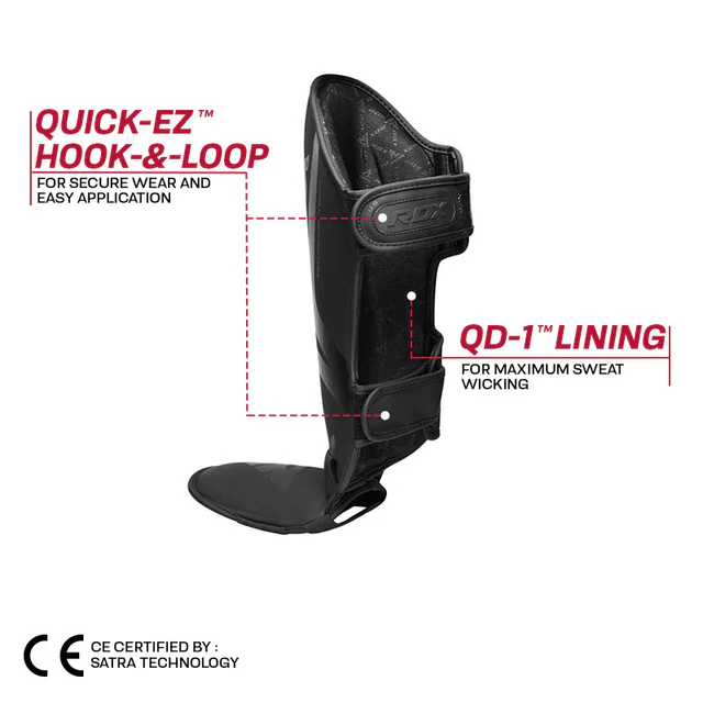 RDX T15 Noir Black Shin Instep Guards - Image 14