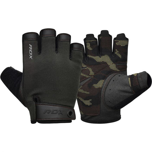 RDX T2 Weightlifting Half Finger Gym Gloves - Image 25
